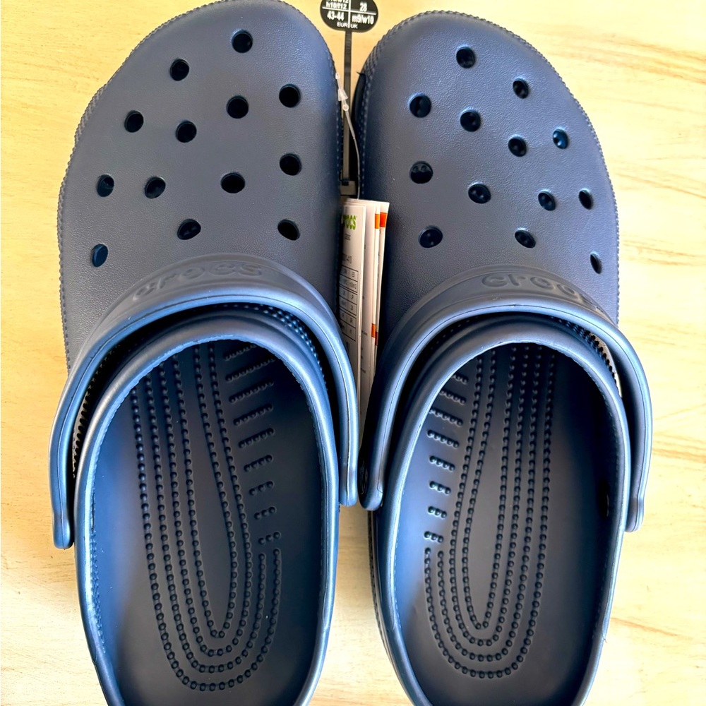 Crocs - Navy Blue - Size Mens 10/Womens 12 - Brand New